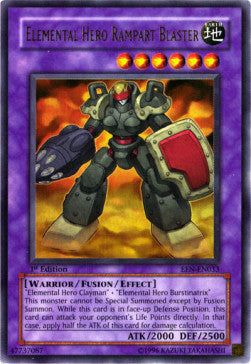 Elemental HERO Rampart Blaster (V.1 - Ultra Rare) Immagine principale del prodotto