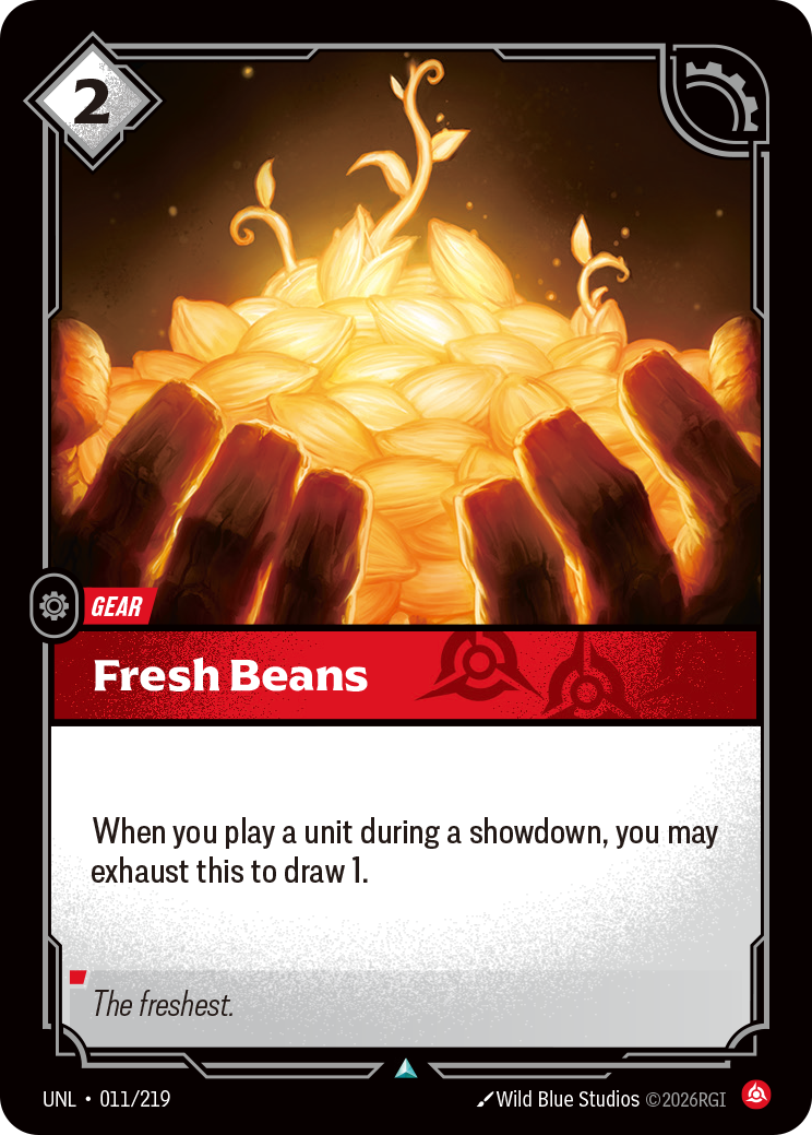 Fresh Beans - Unleashed (Uncommon) [UNL-011] — Inglese Immagine principale del prodotto