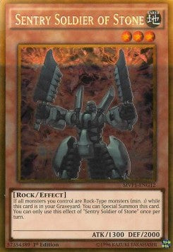 Sentry Soldier of Stone (V.2 - Gold Rare) Immagine principale del prodotto