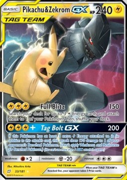 Pikachu & Zekrom GX Immagine principale del prodotto