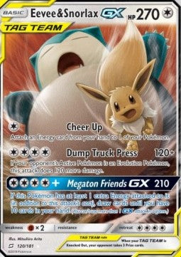 Eevee & Snorlax GX Immagine principale del prodotto