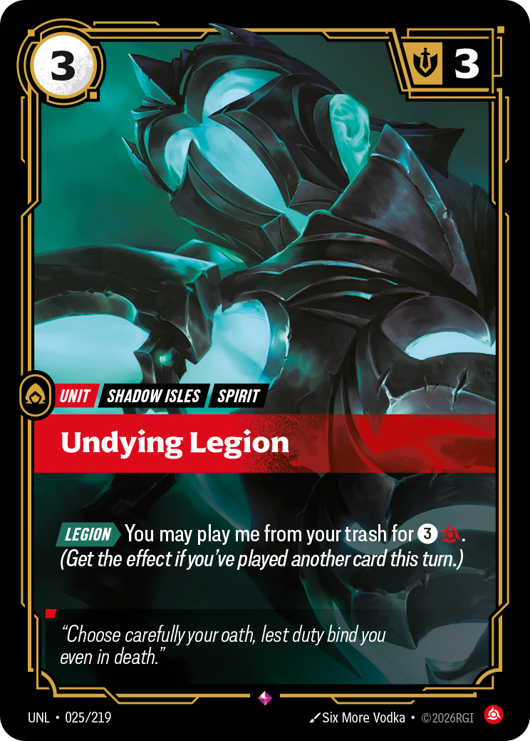 Undying Legion - Unleashed (Rare) [UNL-025] — Inglese
