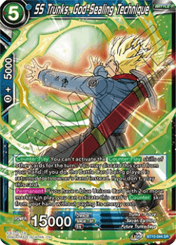 SS Trunks, God-Sealing Technique (V.1 - Super Rare)