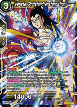 Vegeta, Prideful Transformation (V.1 - Super Rare) Immagine principale del prodotto