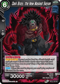 Dark Broly, the New Masked Saiyan