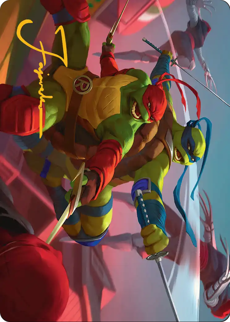 Art Series: Raph & Leo, Sibling Rivals - Teenage Mutant Ninja Turtles: Extras (Tip Card) [XTMT-A16] — Inglese