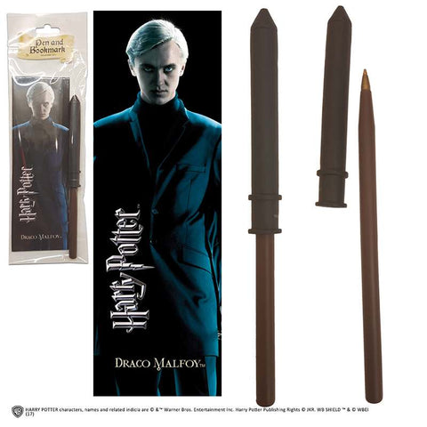 Hp Draco Malfoy Wand Pen And Bookmark