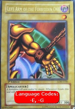 Left Arm of the Forbidden One (V.1 - Ultra Rare) Immagine principale del prodotto
