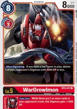 WarGrowlmon (BT2-017) Immagine principale del prodotto
