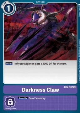 Darkness Claw (BT2-107) Immagine principale del prodotto