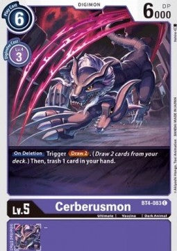 Cerberusmon (BT4-083) Immagine principale del prodotto