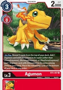 Agumon (BT5-007) Immagine principale del prodotto