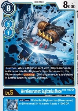 WereGarurumon: Sagittarius Mode (BT5-029) Immagine principale del prodotto
