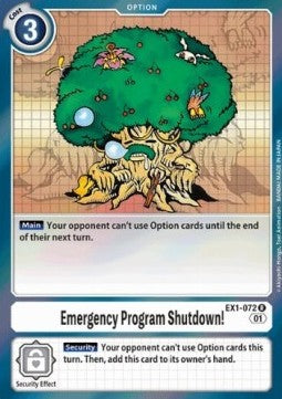 Emergency Program Halt! (EX1-072)