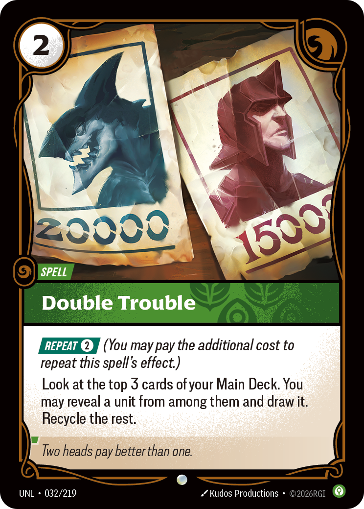 Double Trouble - Unleashed (Common) [UNL-032] — Inglese Immagine principale del prodotto