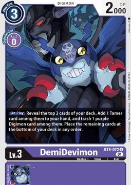 DemiDevimon (BT8-072) Immagine principale del prodotto