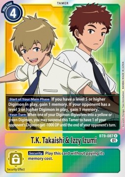 T.K. Takaishi & Izzy Izumi (BT9-087) Immagine principale del prodotto