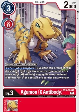 Agumon (X Antibody) (BT9-008) (V.1) Immagine principale del prodotto