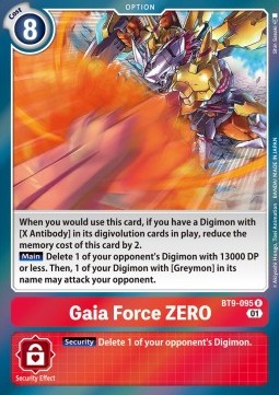 Gaia Force ZERO (BT9-095) Immagine principale del prodotto