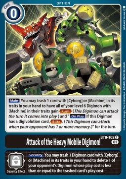 Attack of the Heavy Mobile Digimon! (BT9-102) Immagine principale del prodotto