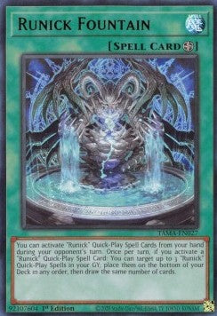 Runick Fountain (V.1 - Ultra Rare) Immagine principale del prodotto
