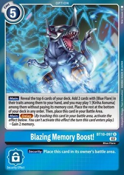 Blazing Memory Boost! (BT10-097) Immagine principale del prodotto
