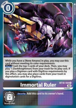 Immortal Ruler (BT10-104) Immagine principale del prodotto