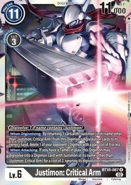 Justimon: Critical Arm (BT10-067) Immagine principale del prodotto