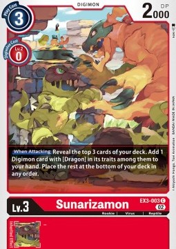 Sunarizamon (EX3-003) Immagine principale del prodotto