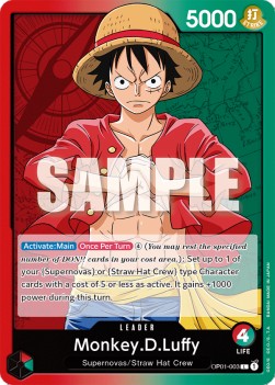 Monkey.D.Luffy (OP01-003) (V.1) Immagine principale del prodotto