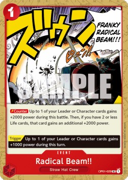 Radical Beam!! (OP01-029) Immagine principale del prodotto