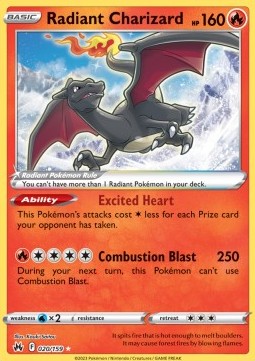 Radiant Charizard Immagine principale del prodotto