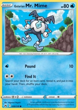 Galarian Mr. Mime Immagine principale del prodotto