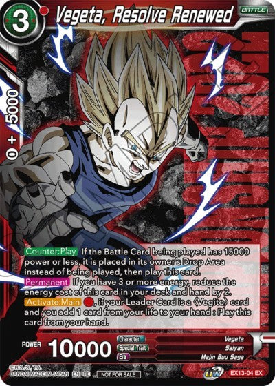 Vegeta, Resolve Renewed