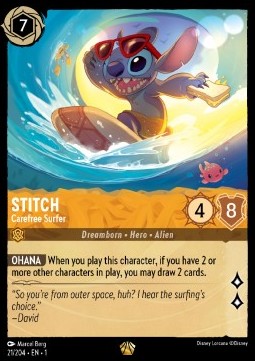 Stitch - Carefree Surfer (V.1) Immagine principale del prodotto
