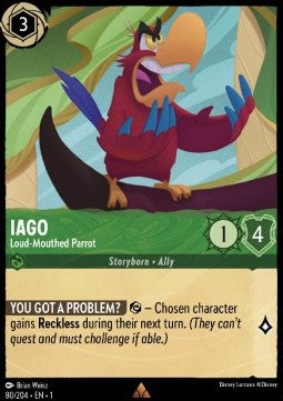 Iago - Loud-Mouthed Parrot