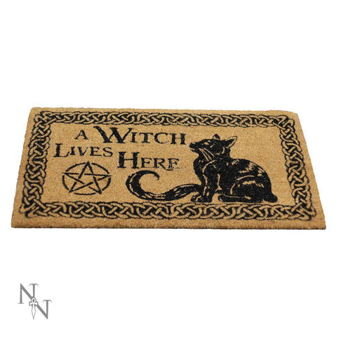 A Witch Lives Here Doormat