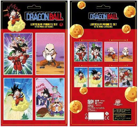 Dragon Ball 4 Lenticular Magnets Set