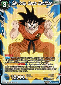 Son Goku, Savior Emotions