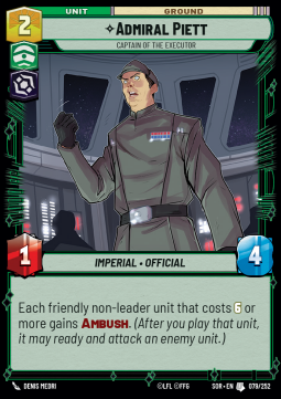 Admiral Piett, Captain of the Executor Immagine principale del prodotto