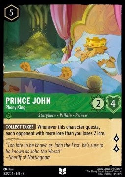 Prince John - Phony King Immagine principale del prodotto