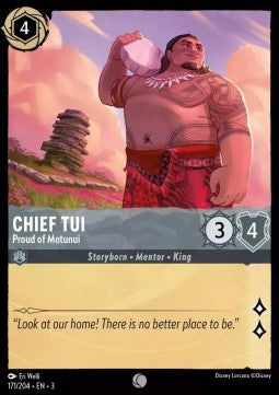 Chief Tui - Proud of Motunui Immagine principale del prodotto