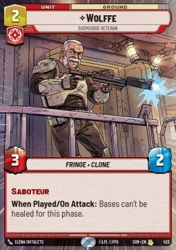 Wolffe, Suspicious Veteran