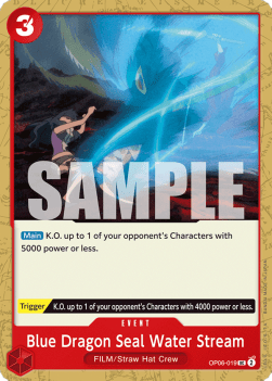 Blue Dragon Seal Water Stream (OP06-019) Immagine principale del prodotto