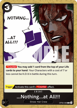 ...Nothing...at All!!! (OP06-096) Immagine principale del prodotto