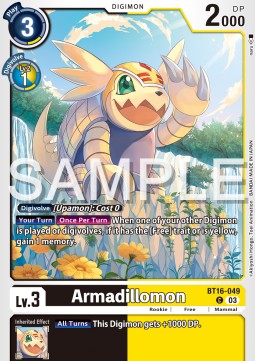 Armadillomon (BT16-049) Immagine principale del prodotto