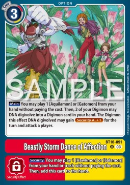 Beastly Storm Dance of Affection (BT16-091) Immagine principale del prodotto