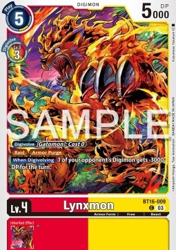 Lynxmon (BT16-009) Immagine principale del prodotto