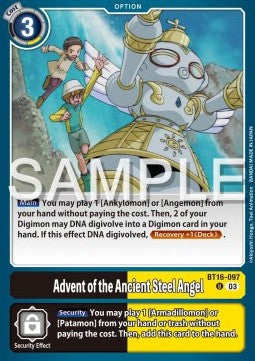 Advent of the Ancient Steel Angel (BT16-097) Immagine principale del prodotto