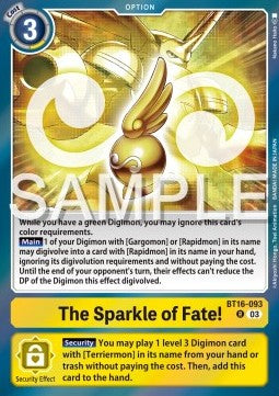 The Sparkle of Fate! (BT16-093) Immagine principale del prodotto